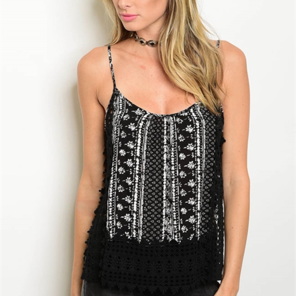 CLOSING SHOP!! Andree Black Lace Cami